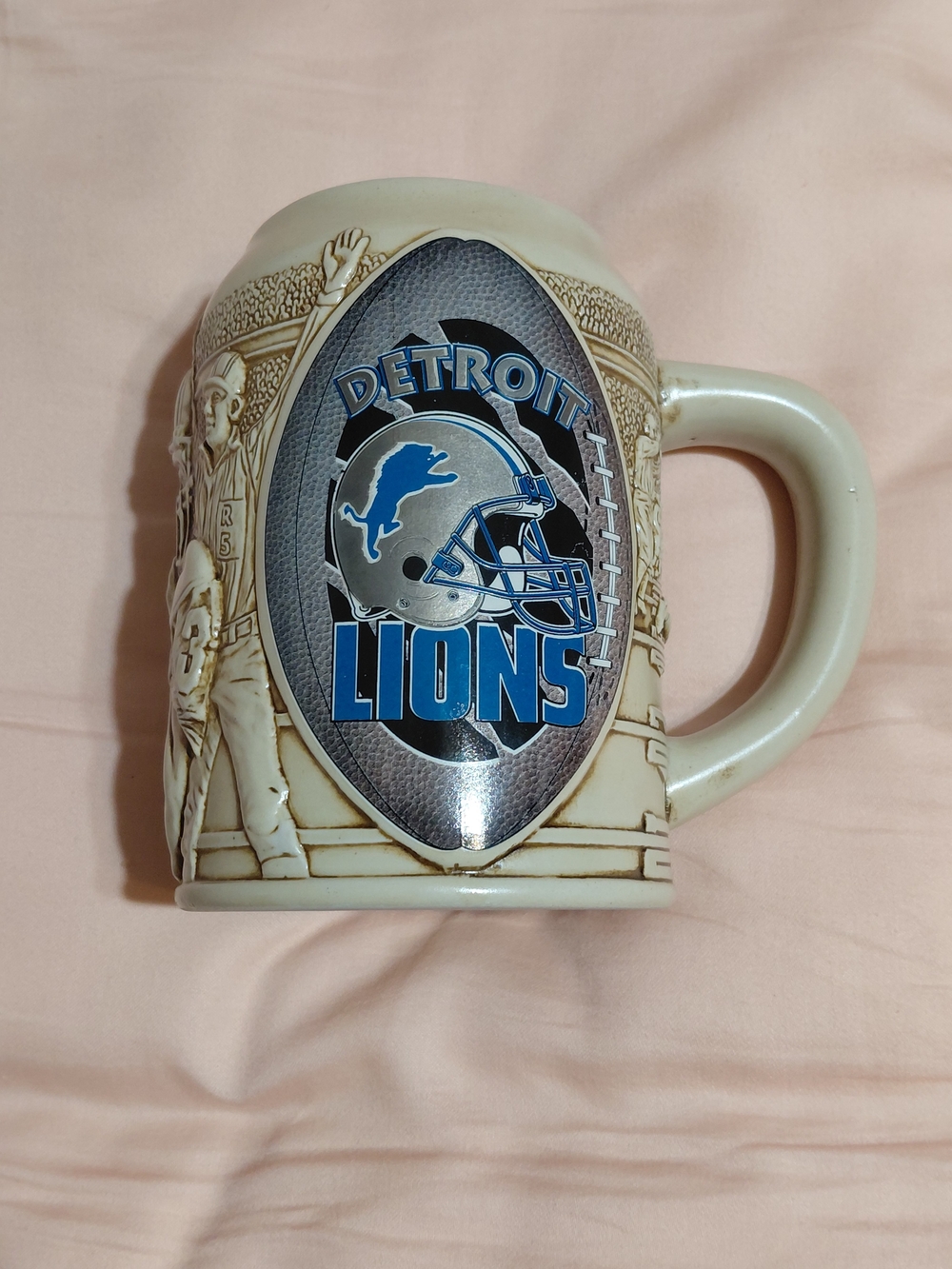 Vintage 3D NFL Offical Detroit Lions Stein Collectible